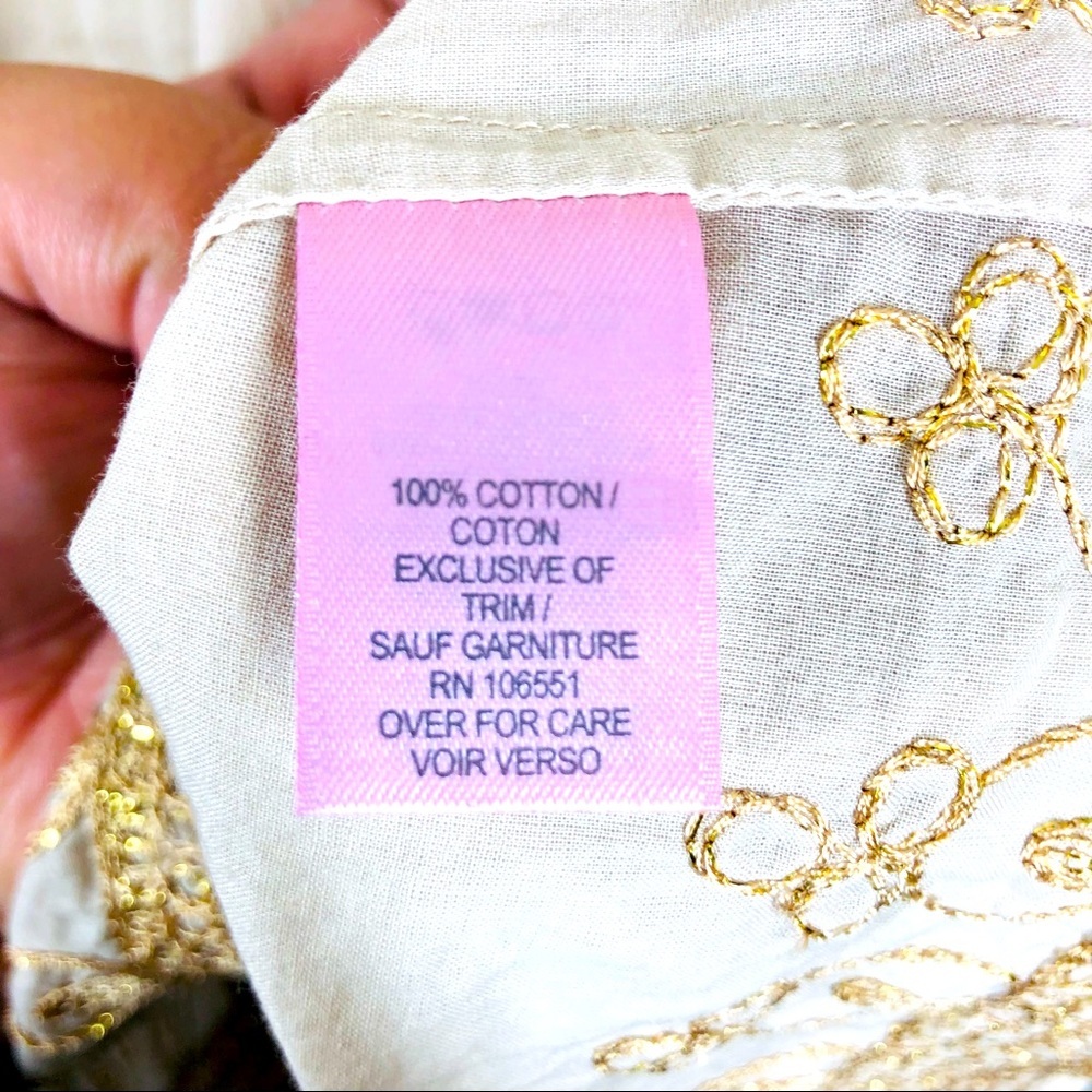 Calypso St. Barth 100% Cotton Rowena Tunic Dress / Swimsuit Cover-Up EUC - Picture 6 of 6